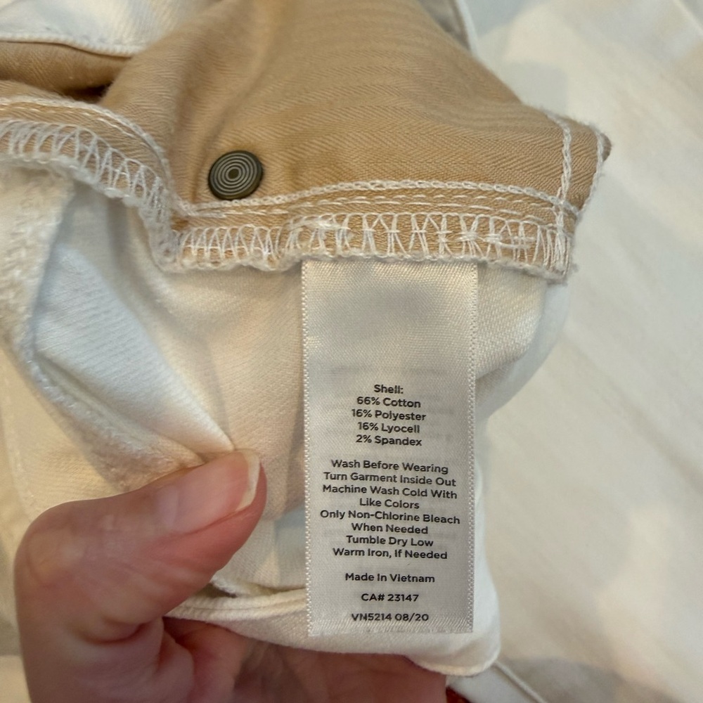 Talbots Modern Ankle White Jeans Women’s size 10 cropped - Picture 5 of 6